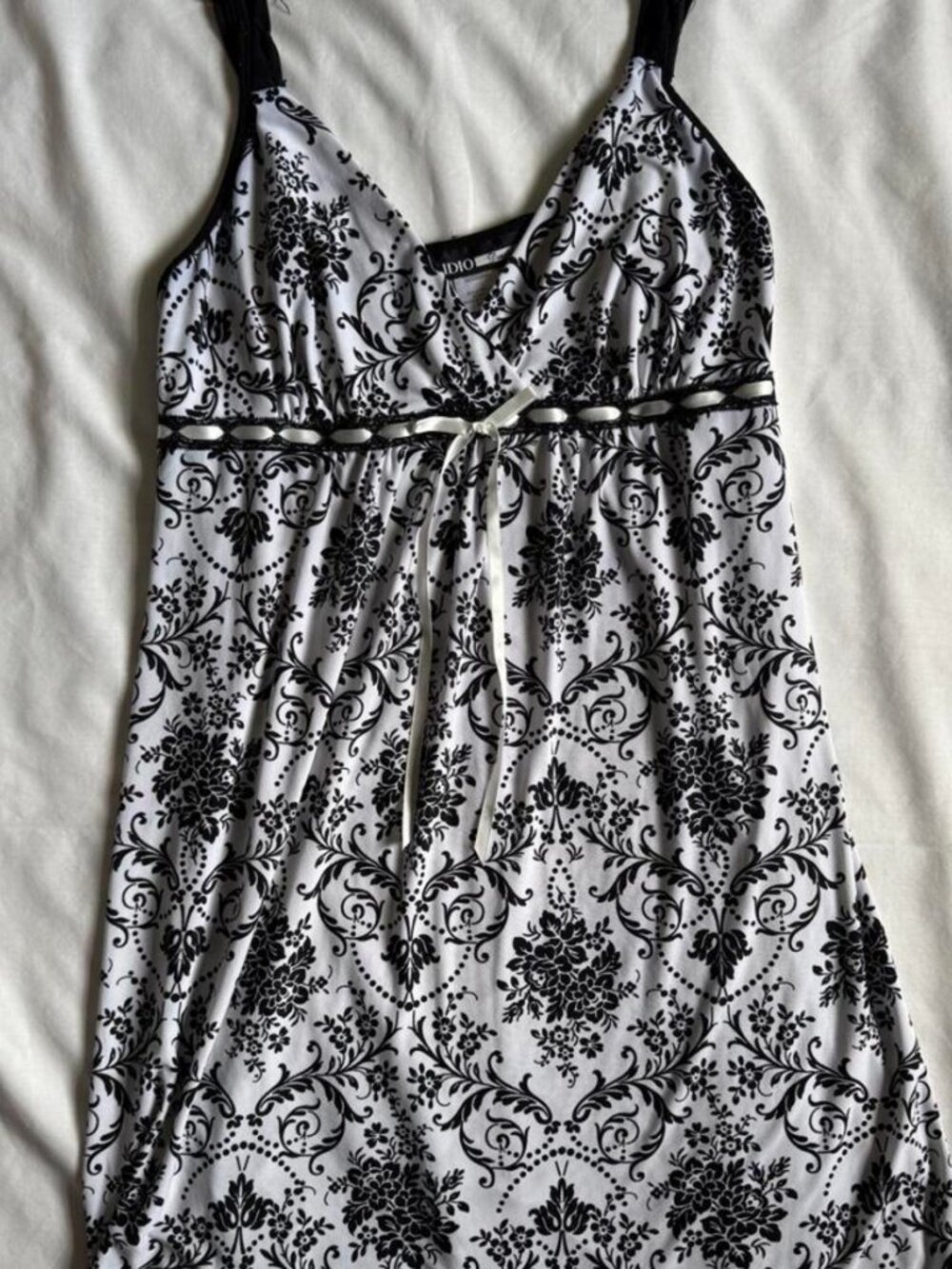 Women's White and Grey Dress